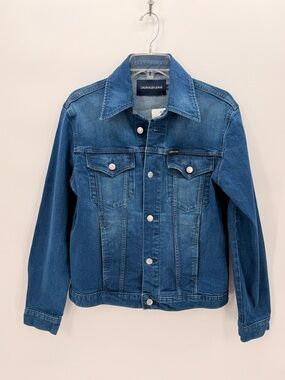 CALVIN KLEIN JEANS Denim Jacket Medium Blue Wash Trucker Women’s M